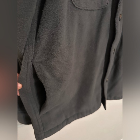 Old Navy Men’s Fleece Shirt Jacket - Size XL - Charcoal Gray - Made in Vietnam - Picture 6 of 8